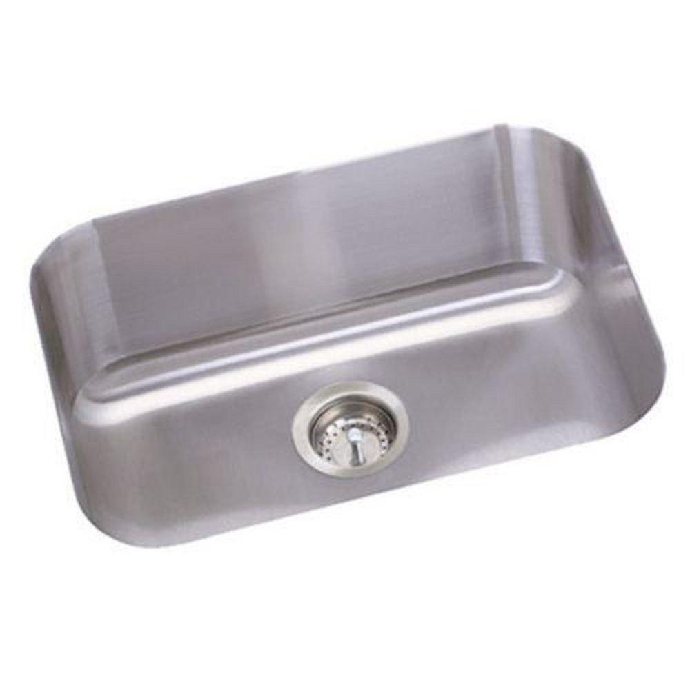 PROFLO&reg; Stainless Steel 23-3/8 x 17-3/4 in. Stainless Steel Single Bowl Undermount Kitchen Sink 