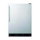 23-63/100 in. 5.5 cu. ft. Full Refrigerator in Stainless Steel/Black