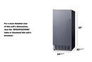 Summit Appliance Black 32-19/50 in. 25 lb Ice Maker 