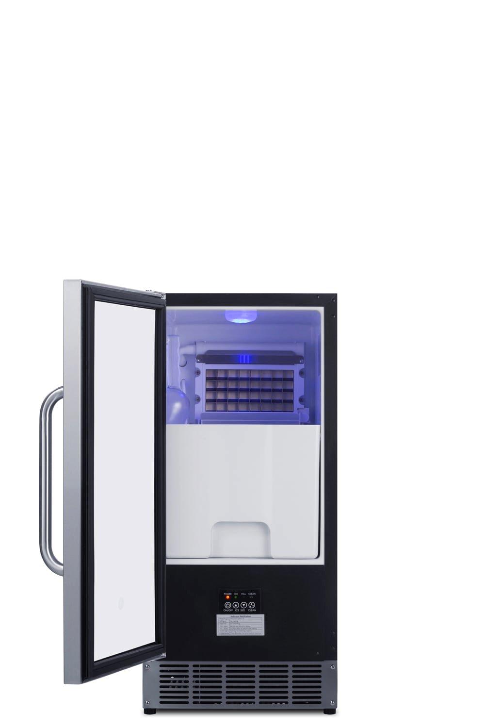 Summit Appliance Black 32-19/50 in. 25 lb Ice Maker 
