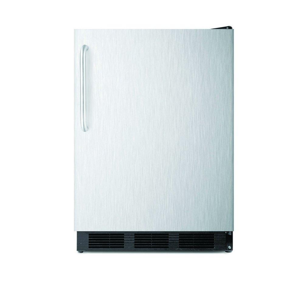 Summit Appliance Stainless Steel 23-63/100 in. 5.5 cu. ft. Commercial, Compact, Counter Depth, Medical, Full and Undercounter Refrigerator 