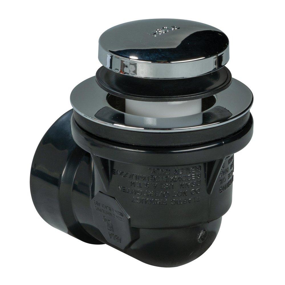 AB & A&trade; Chrome Plastic Toe-Tap Drain 