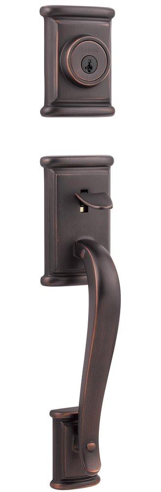 Kwikset Venetian Bronze Handleset with Single Deadbolt 