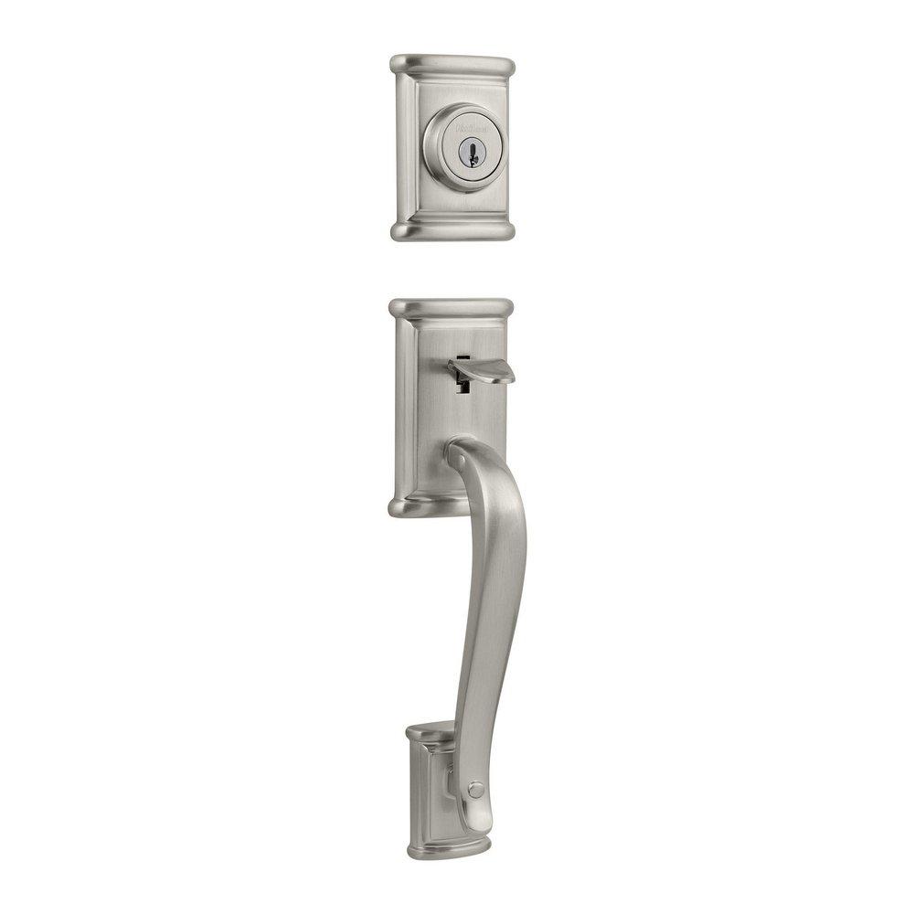 Kwikset Satin Nickel Handleset with Single Deadbolt 