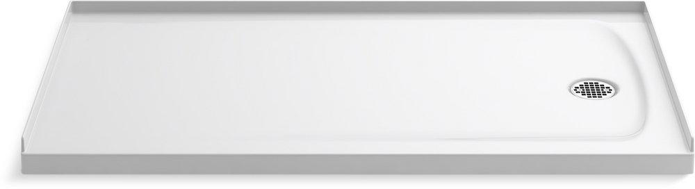 KOHLER White 60 in. Rectangle Shower Base 