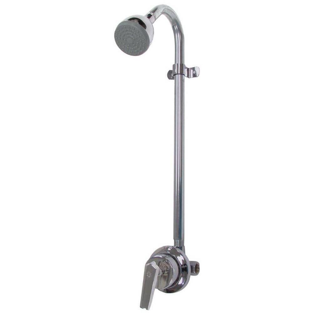 Speakman Rough Chrome 2.5 gpm Exposed Anti-Scald Pressure Balancing Gooseneck Shower 