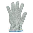 Cotton Heavy Weight Knit Wrist Gloves in White Size 9