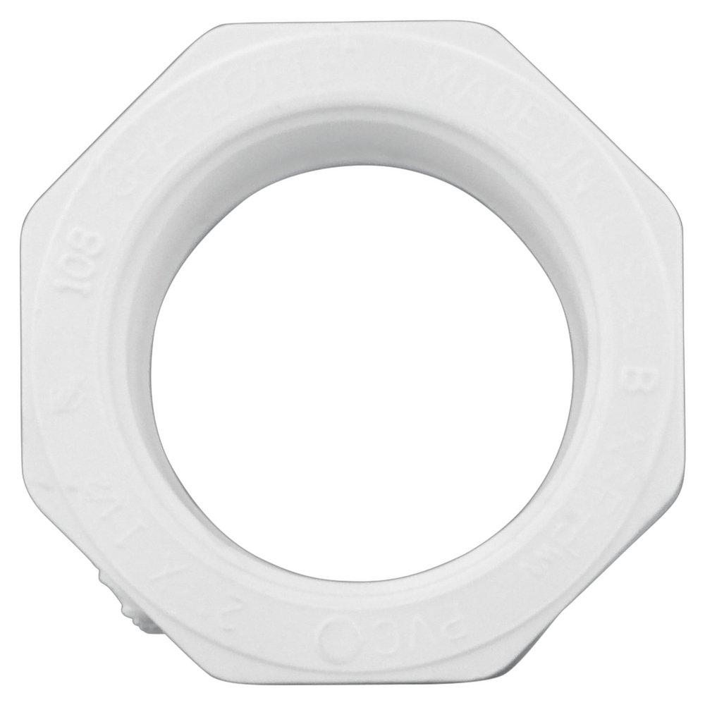 White PVC DWV Female Bushing 