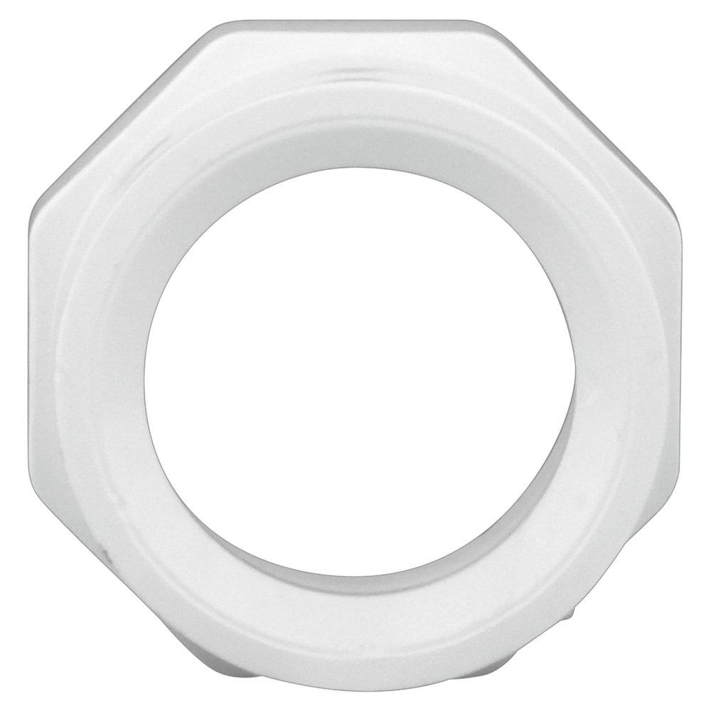 White PVC DWV Female Bushing 