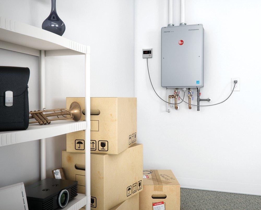 Rheem 199.9 MBH Indoor Condensing 200W Tankless Water Heater 
