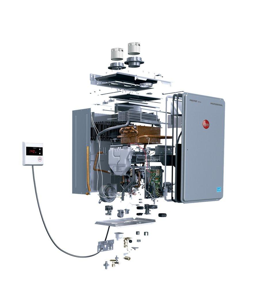 Rheem 199.9 MBH Indoor Condensing 200W Tankless Water Heater 