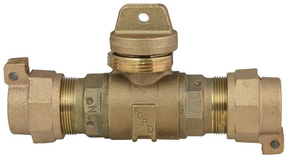 Ford Meter Box Curb Stop Plain End Pack Joint Ball Valve 