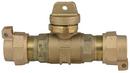 3/4 in. Curb Stop Plain End Pack Joint Ball Valve