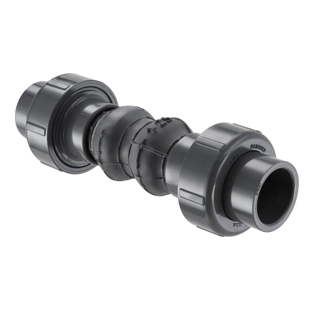 Straight PVC Expansion Joint with EPDM Bellows Socket 