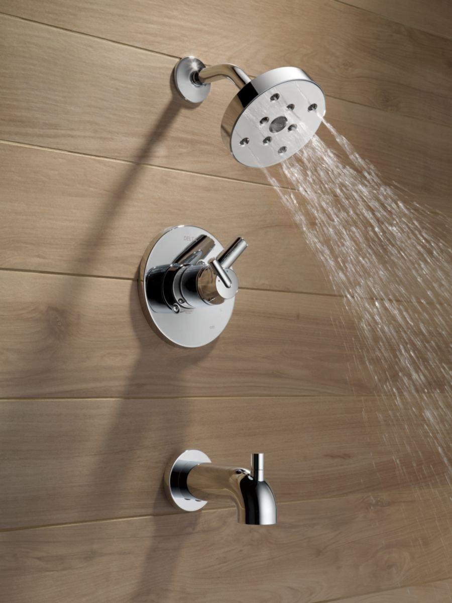 Delta Faucet Chrome Two Handle Single Function Bathtub & Shower Faucet (Trim Only) 
