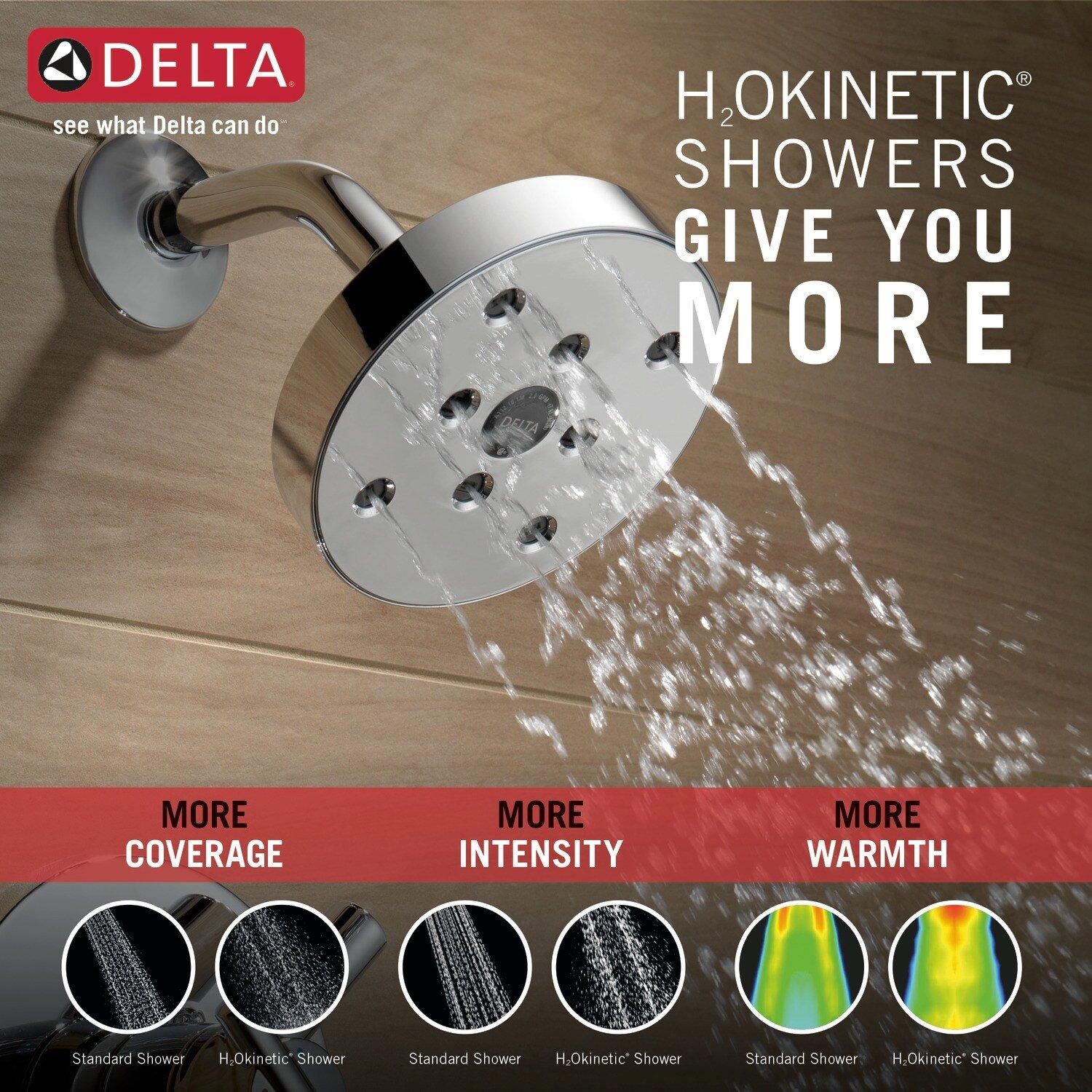 Delta Faucet Chrome Two Handle Single Function Bathtub & Shower Faucet (Trim Only) 