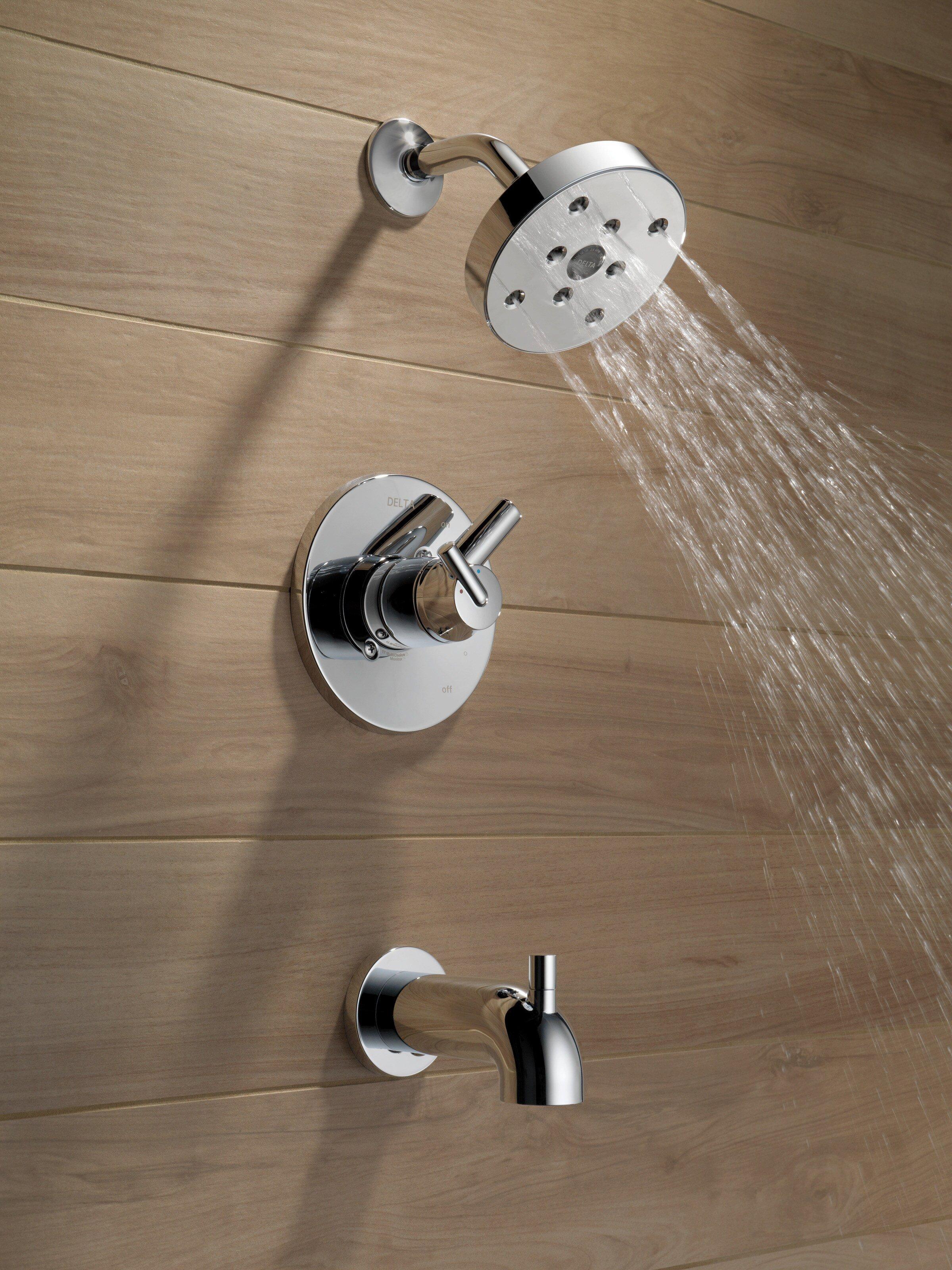 Delta Faucet Chrome Two Handle Single Function Bathtub & Shower Faucet (Trim Only) 