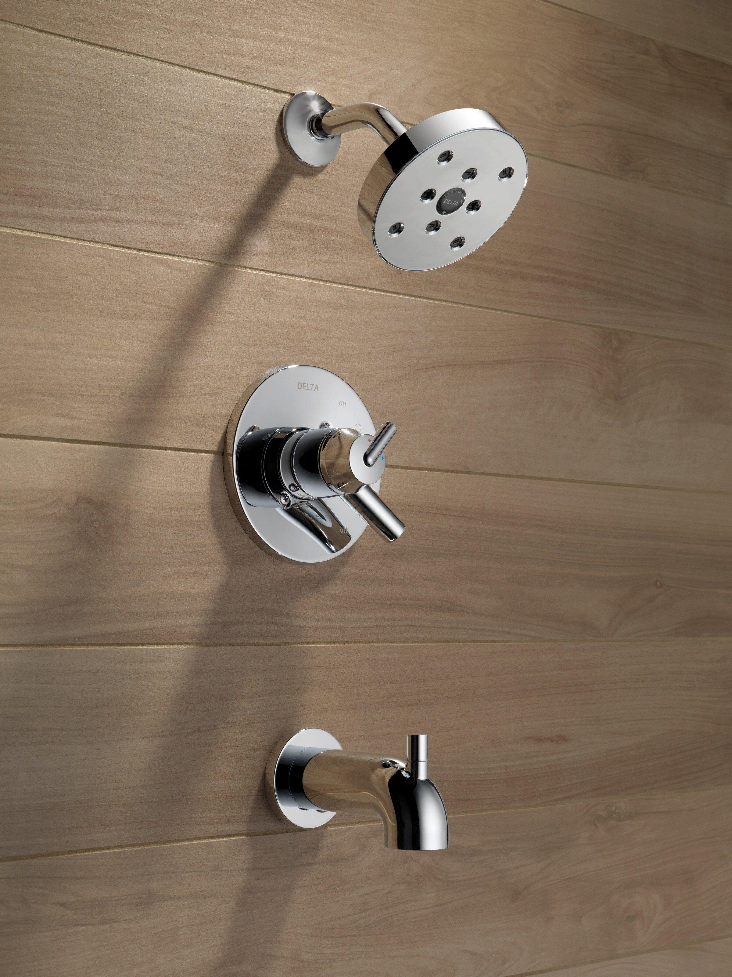 Delta Faucet Chrome Two Handle Single Function Bathtub & Shower Faucet (Trim Only) 