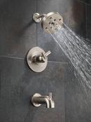 Delta Faucet Brilliance&reg; Stainless Single Handle Single Function Bathtub & Shower Faucet (Trim Only) 