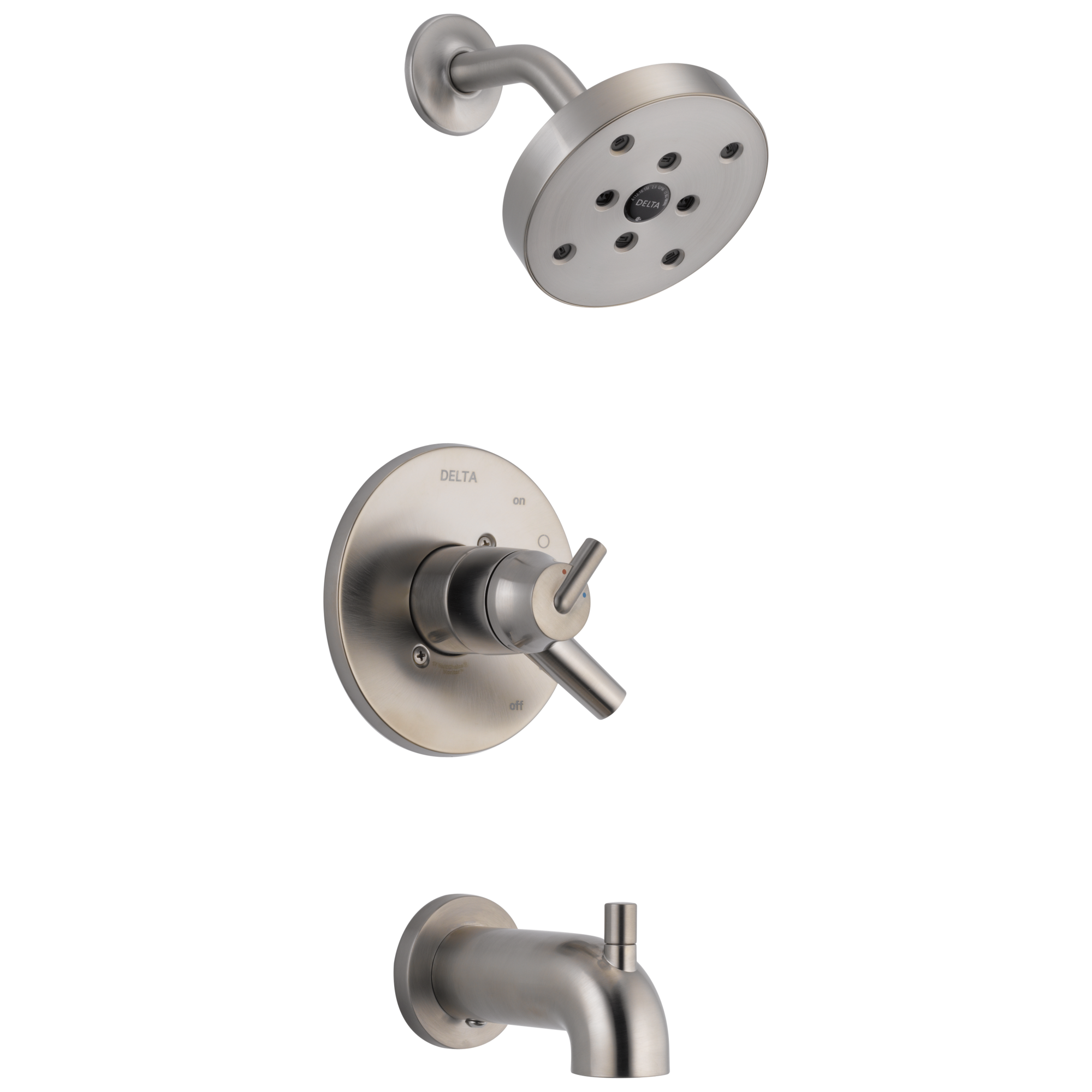 Delta Faucet Brilliance Stainless Two Handle Single Function Bathtub & Shower Faucet (Trim Only) 