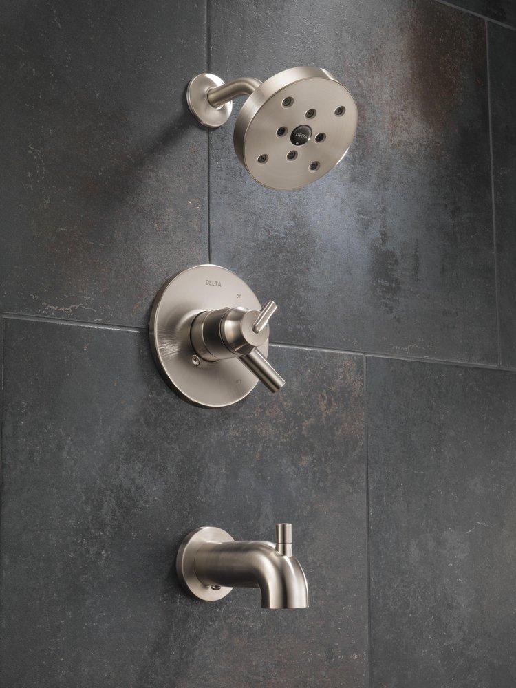 Delta Faucet Brilliance Stainless Two Handle Single Function Bathtub & Shower Faucet (Trim Only) 