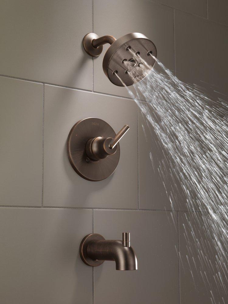 Delta Faucet Brilliance Champagne Bronze Single Handle Single Function Bathtub & Shower Faucet (Trim Only) 