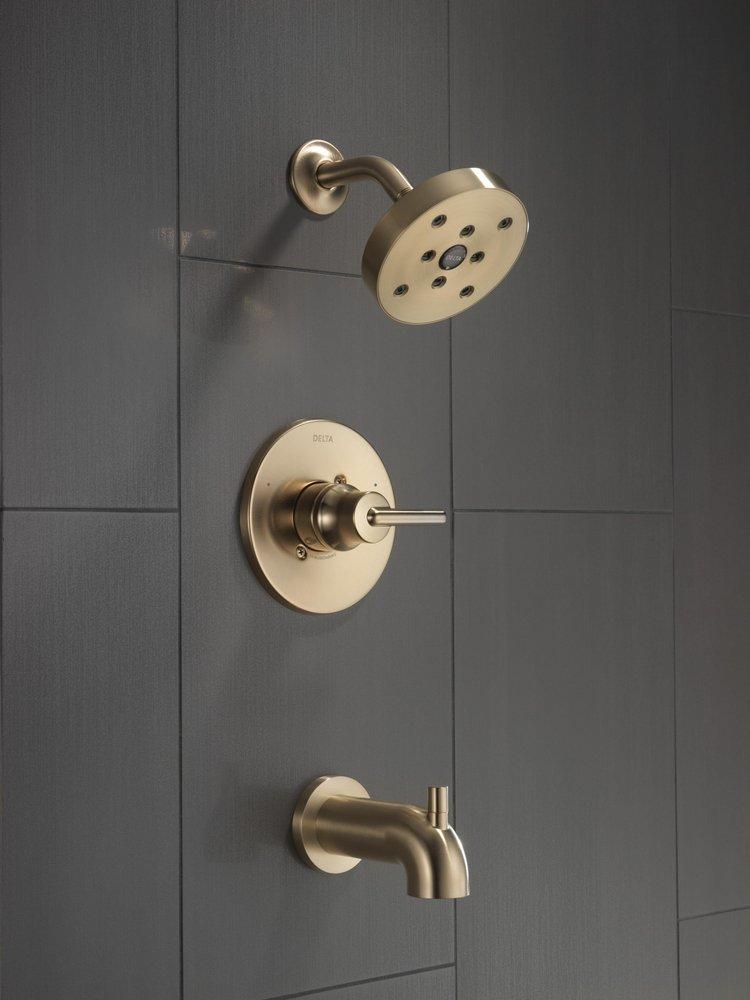 Delta Faucet Brilliance Champagne Bronze Single Handle Single Function Bathtub & Shower Faucet (Trim Only) 