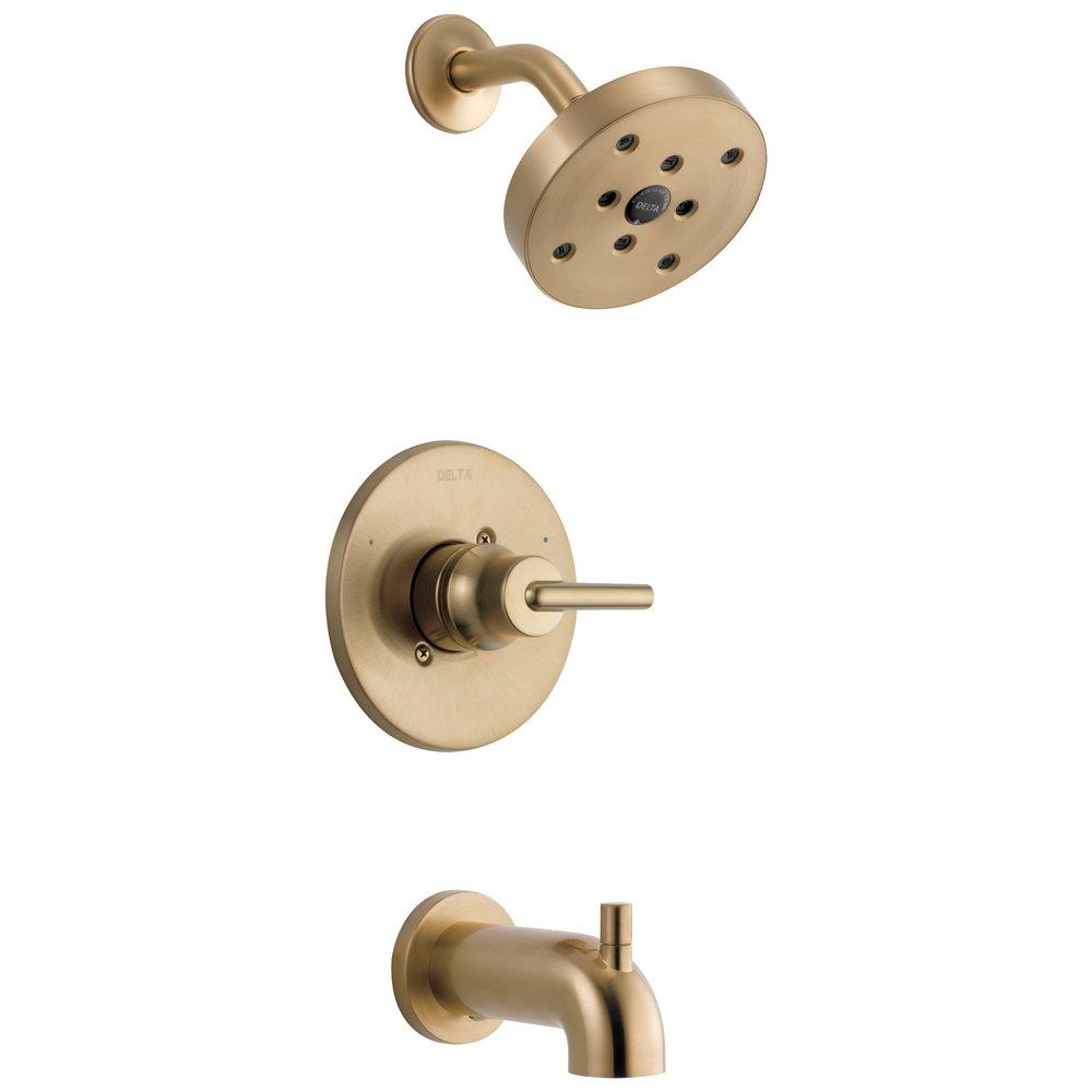 Delta Faucet Brilliance® Champagne Bronze Single Handle Single Function Bathtub & Shower Faucet (Trim Only) 