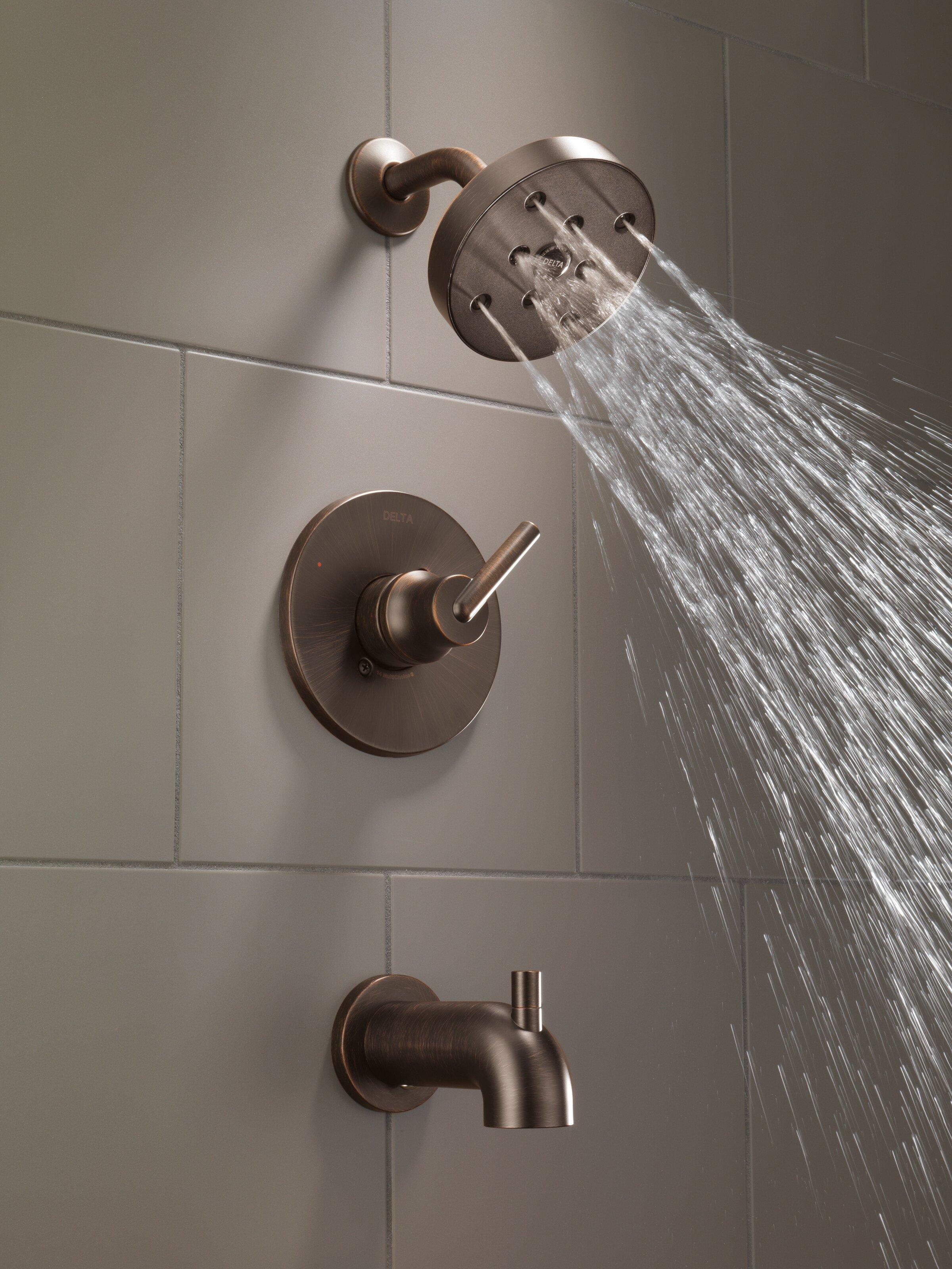 Delta Faucet Brilliance Champagne Bronze Single Handle Single Function Bathtub & Shower Faucet (Trim Only) 