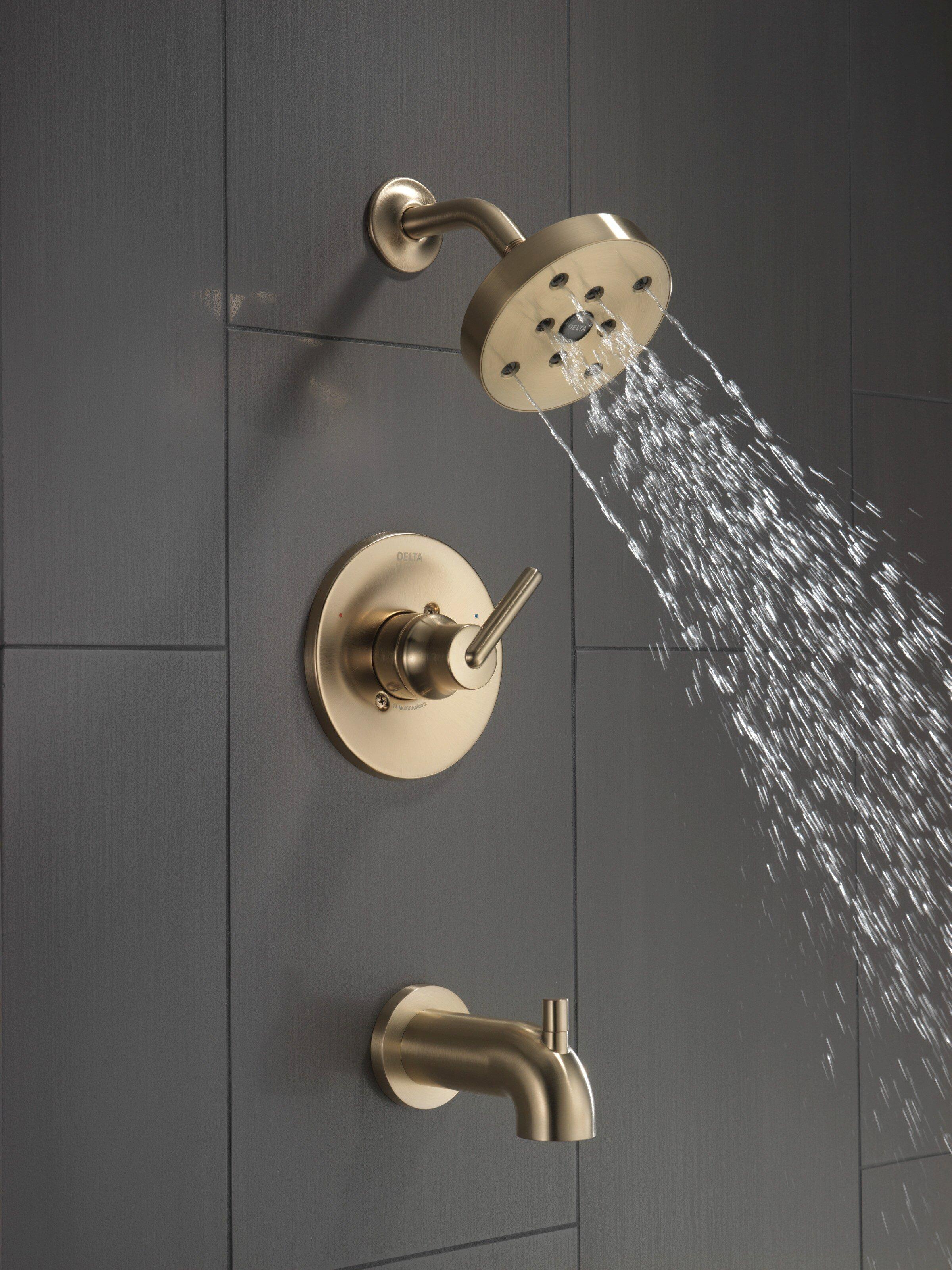 Delta Faucet Brilliance Champagne Bronze Single Handle Single Function Bathtub & Shower Faucet (Trim Only) 