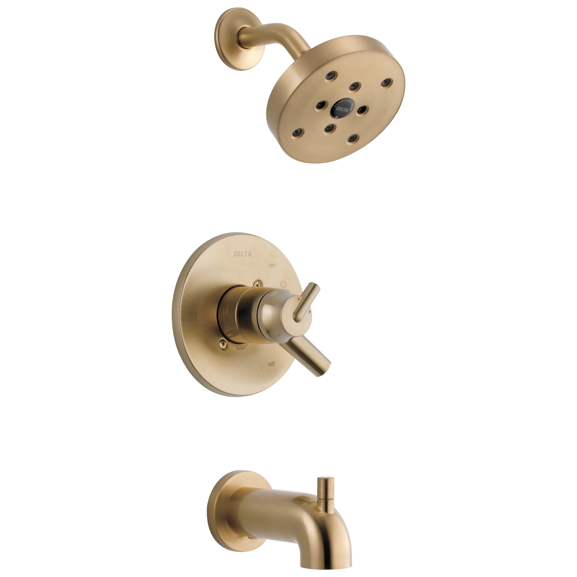 Delta Faucet Brilliance Champagne Bronze Two Handle Single Function Bathtub & Shower Faucet (Trim Only) 