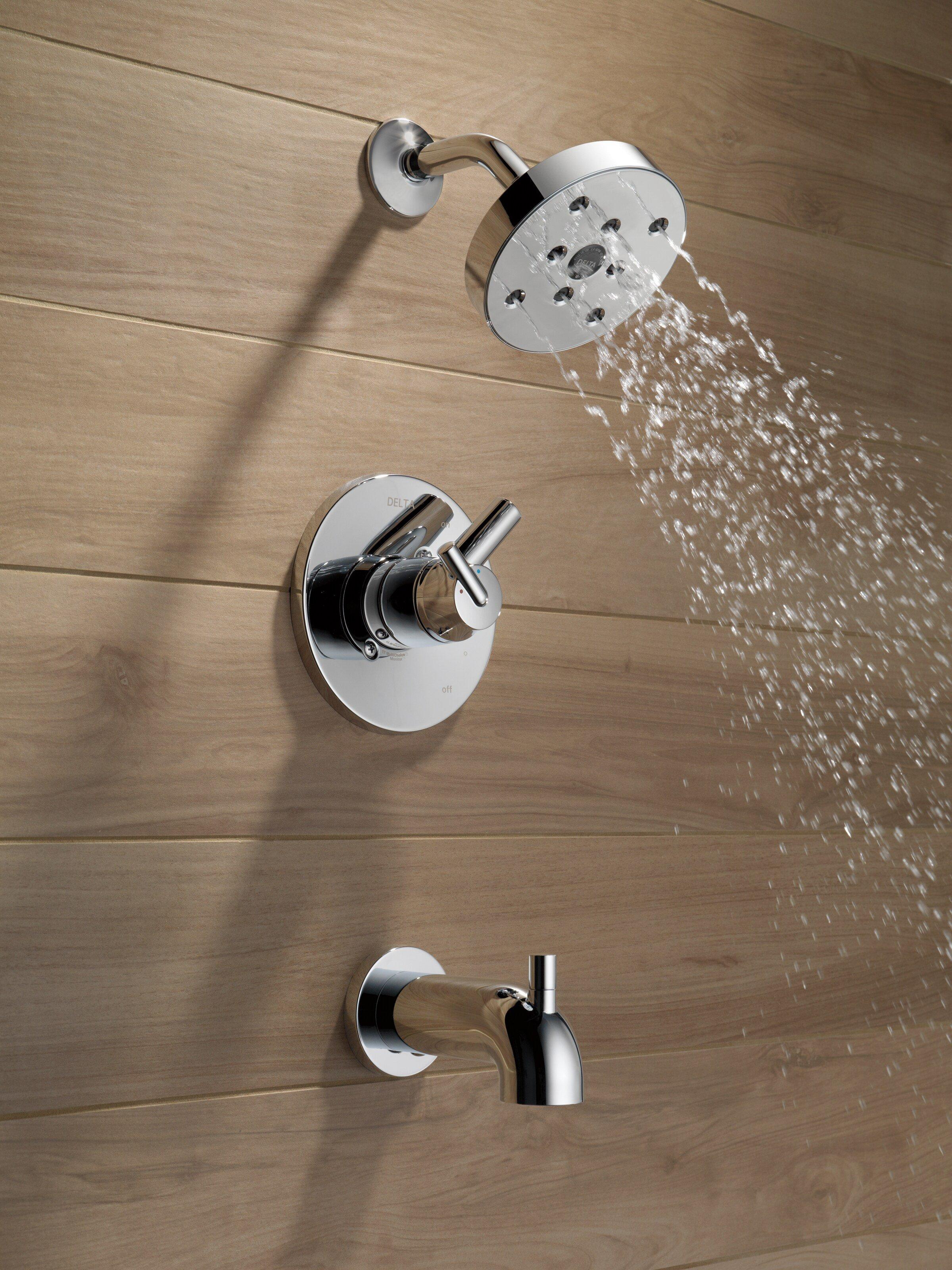 Delta Faucet Brilliance Champagne Bronze Two Handle Single Function Bathtub & Shower Faucet (Trim Only) 