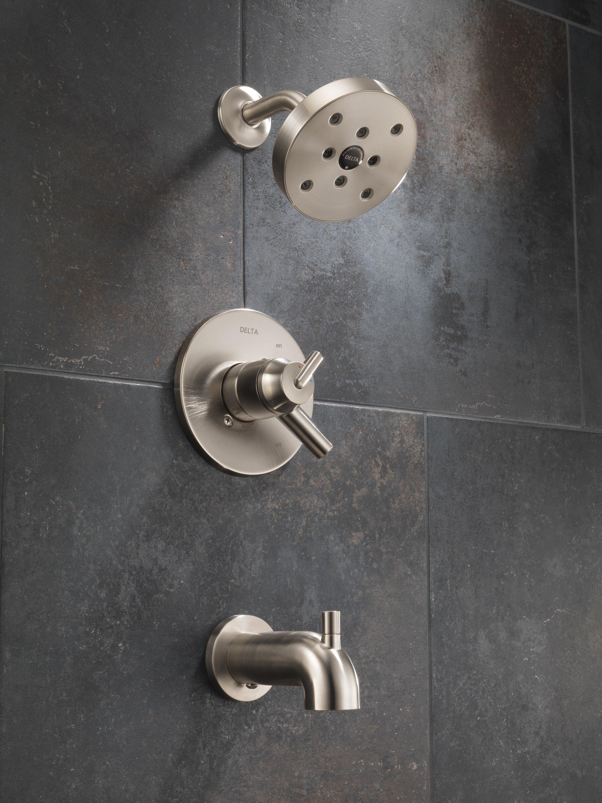 Delta Faucet Brilliance Champagne Bronze Two Handle Single Function Bathtub & Shower Faucet (Trim Only) 