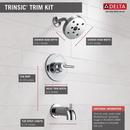 Delta Faucet Chrome Single Handle Single Function Bathtub & Shower Faucet (Trim Only) 
