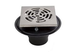 2 in. Plastic Shower Drain in Brushed Nickel