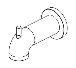 Diverter Tub Spout in Champagne Bronze