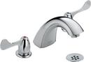 Two Handle Widespread Bathroom Sink Faucet in Polished Chrome