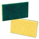 Medium Duty Scrubbing Sponge in Yellow and Green 20-Pack