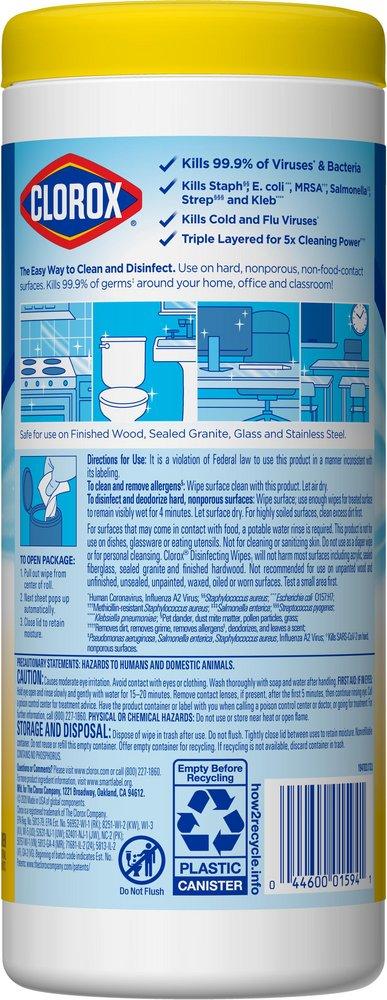 Clorox Disinfecting Wipes Canister 