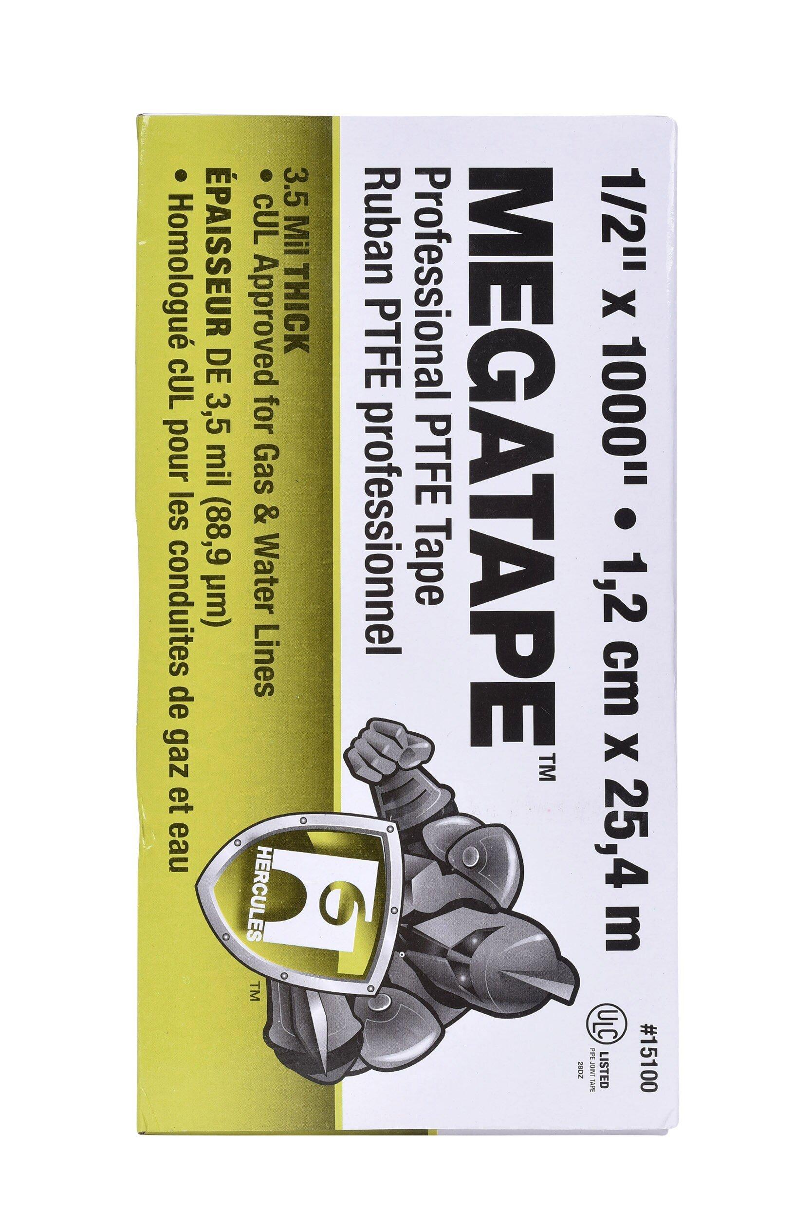 Hercules&reg; Grey 3/4 x 1000 in. Plastic PTFE Tape in Grey 