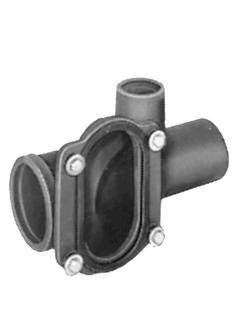 4 in. Single No-Hub Right Hand Horizontal Closet Carrier