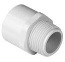 White Spigot x Gasket Sewer Schedule 40 O-Ring PVC Adapter 