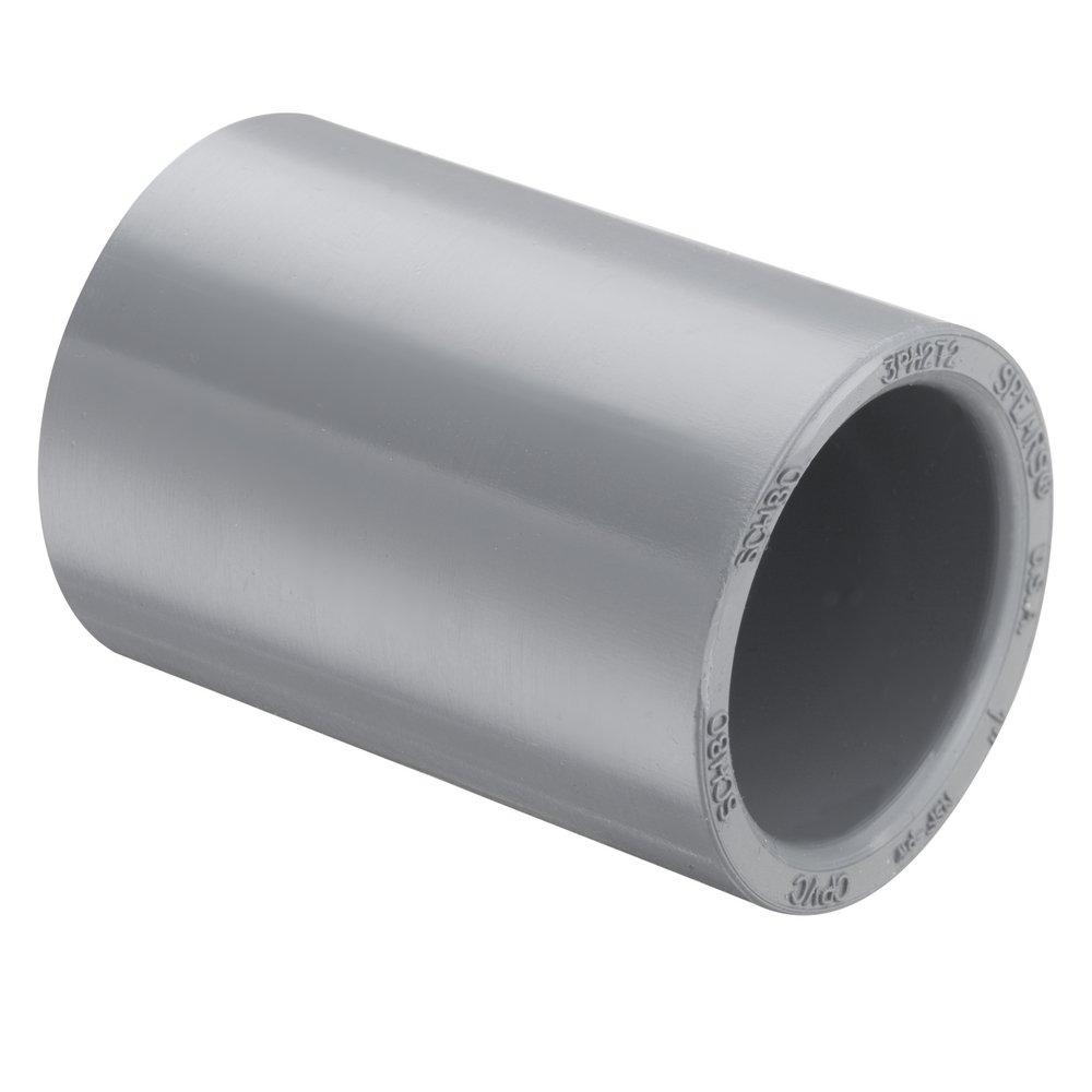 Grey Socket Schedule 80 CPVC Coupling 