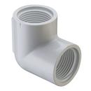 White FIPT Straight Schedule 40 PVC 90 Degree Elbow 