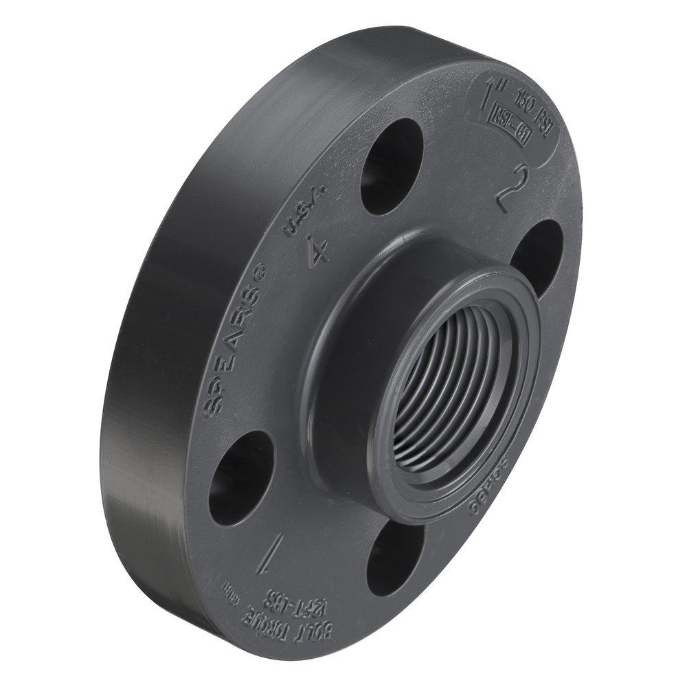 Grey FIPT Schedule 80 Webb PVC Flange 