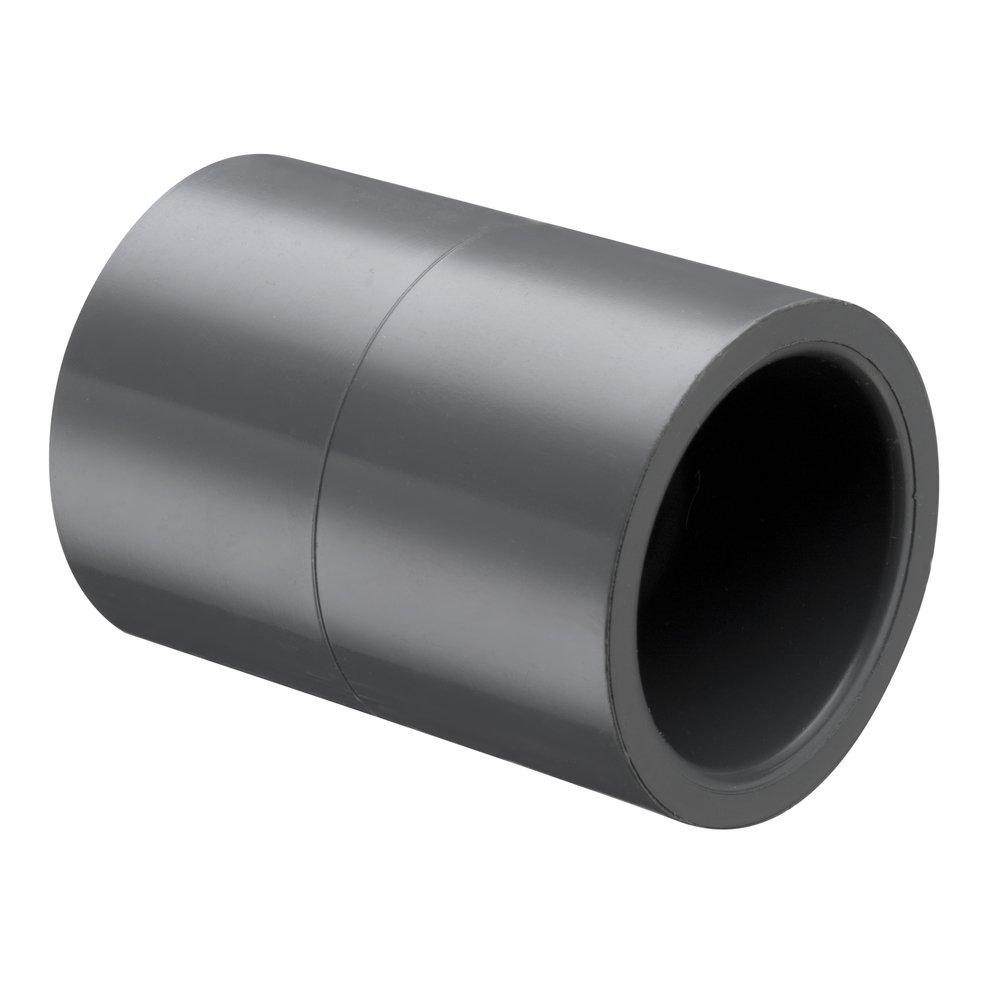 Grey Socket Weld Fabricated Schedule 80 PVC Coupling 