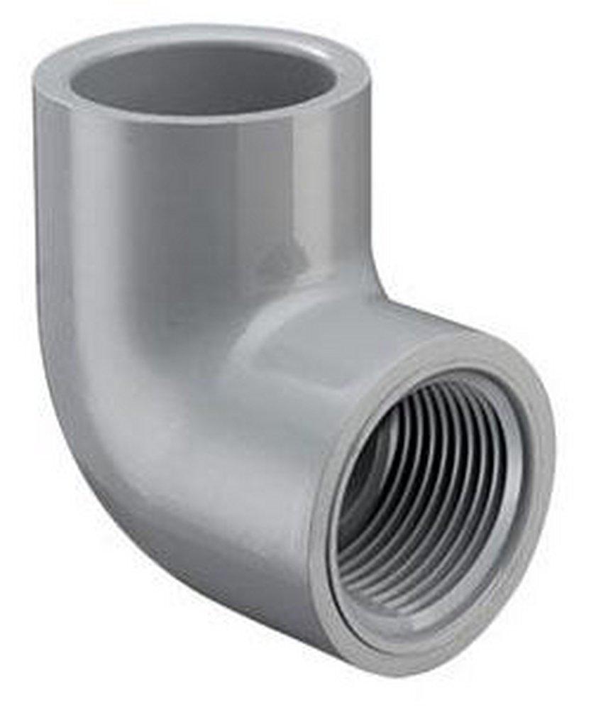 Grey Socket x FIPT Straight Schedule 80 CPVC 90 Degree Elbow 