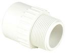 White Spigot x Gasket Sewer Schedule 40 O-Ring PVC Adapter 