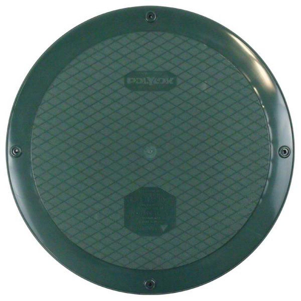 Polylok Dark Green Plastic Flat Cover in Dark Green 
