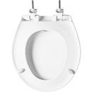 Bemis White 16-5/8 in. Heave Duty Round Closed Front Toilet Seat with Cover 